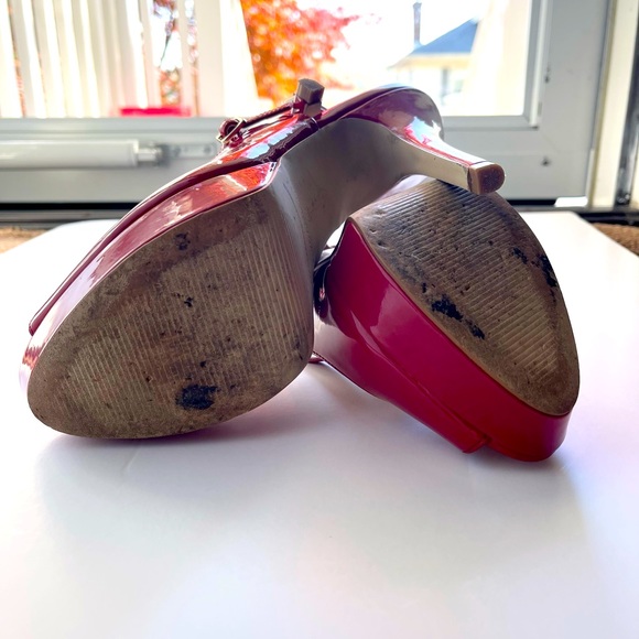 Enzo Angiolini Shaylin Red Patent 5” Stiletto Heel 9.5M - Picture 6 of 10